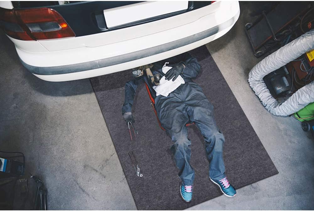 Maintenance Mat,Premium Reusable Absorbent Oil Maintenance Mat – Absorbent/Waterproof/Lightweight/Washable,Protects Garage Or Shop/Parking/Floor/Driveway Surface(36" x 48")