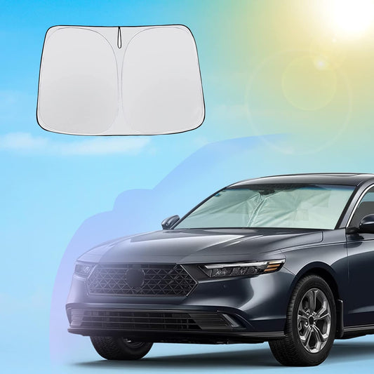 SXCY 2023 Accord Windshield Sunshade 2018-2023 Honda Accord Hybrid Sport EX-L Sport-L Touring Accessories Sunshade Fit Accord Foldable Sunshade for Accord Sunshade (Fit for 2018-2023 Accord)