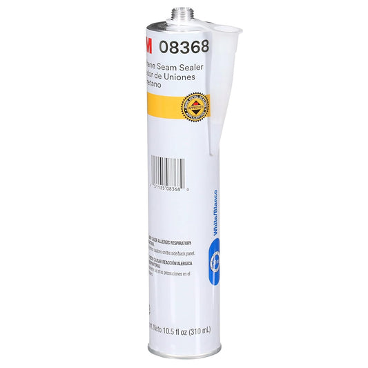3M Urethane Seam Sealer, 08368, White Color, High Solids, Permanently Flexible, 310mL/10.5 fl oz Cartridge