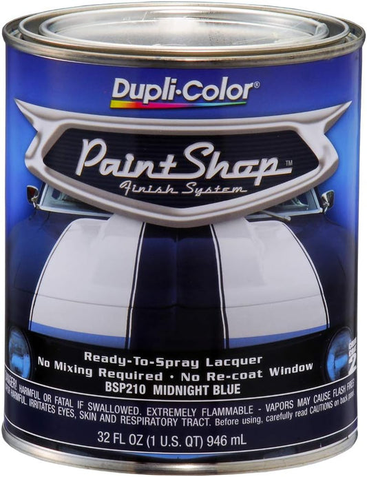 Dupli-Color BSP210 Paint Shop Finish System Base Coat – Midnight Blue - 32 oz. Automotive Paint