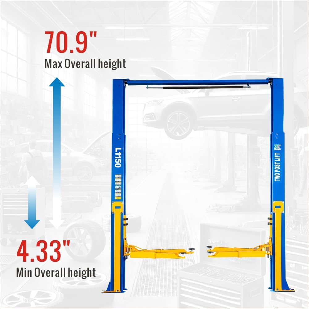 XK-L1150 Auto Lift Car Lift Capacity 11500 Lbs Overhead Truck Hoist with 36 Months Parts Replacement
