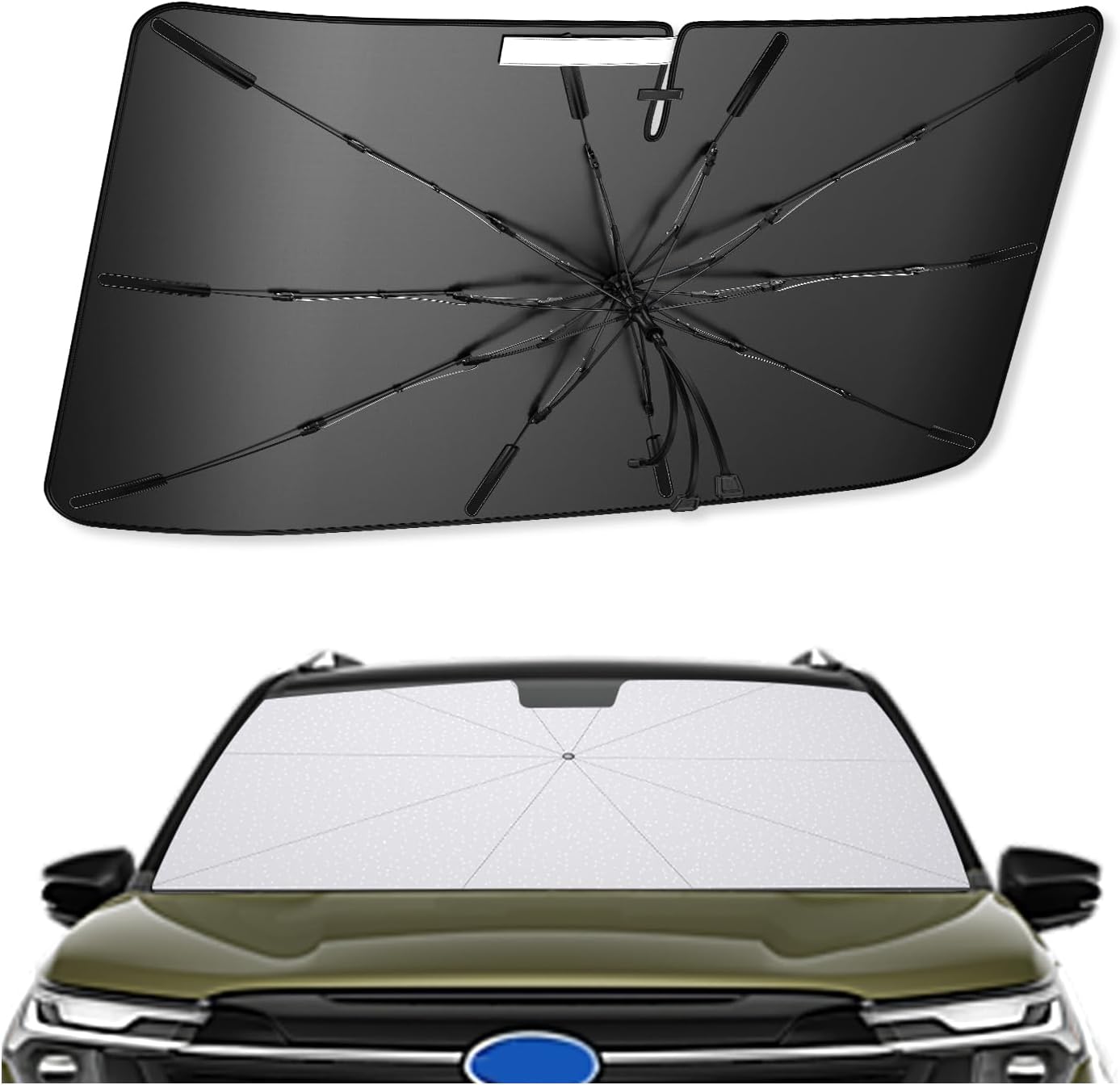 SXCY for 2025 Subaru Forester Windshield Umbrella Sunshade [Easier Foldable] for 2025 Subaru Forester Accessories 2025 Forester Sunshade Umbrella 2025 Forester Windshield Umbrella Sun Shade