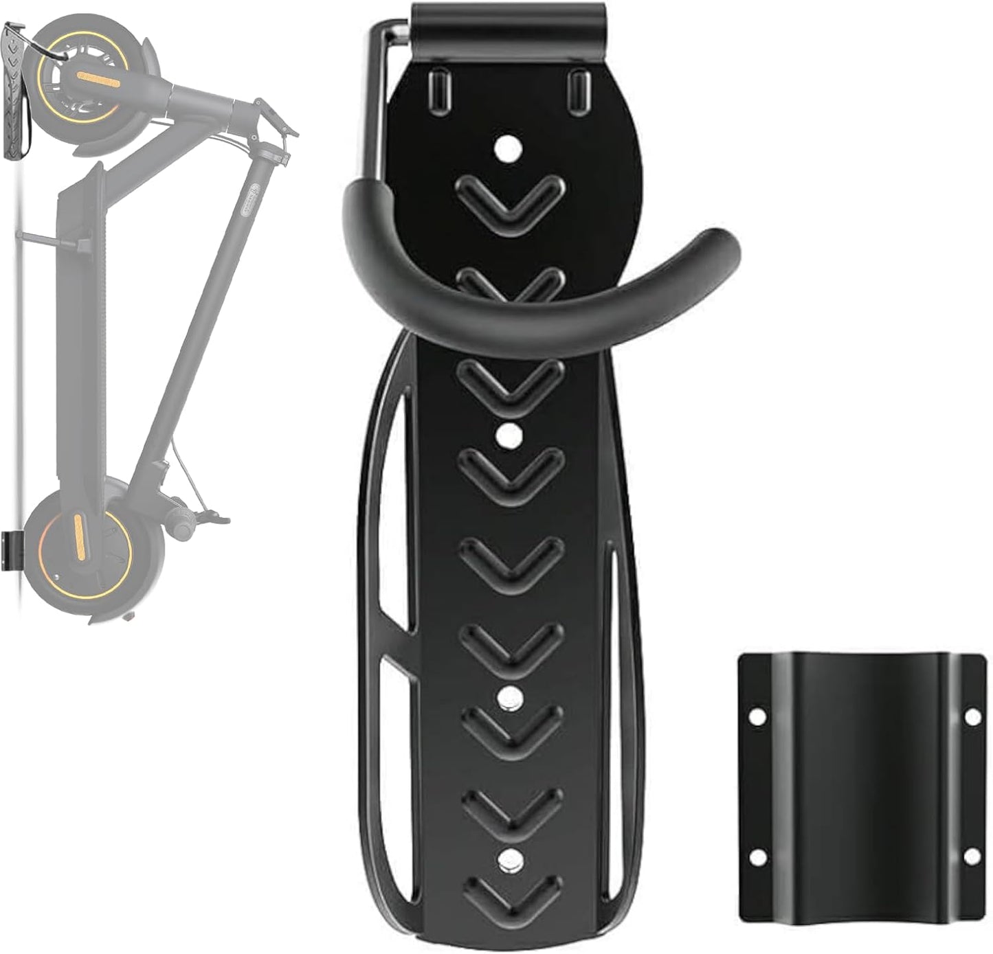 Scooter Rack Garage Wall Mount Bicycles Hanger Storage Bike Stand Hooks for Hanging Bike/Scooter/Bicycles Rack Vertical Storage Adjustable Bikes in Indoor/Home/Garage Storage/Basement