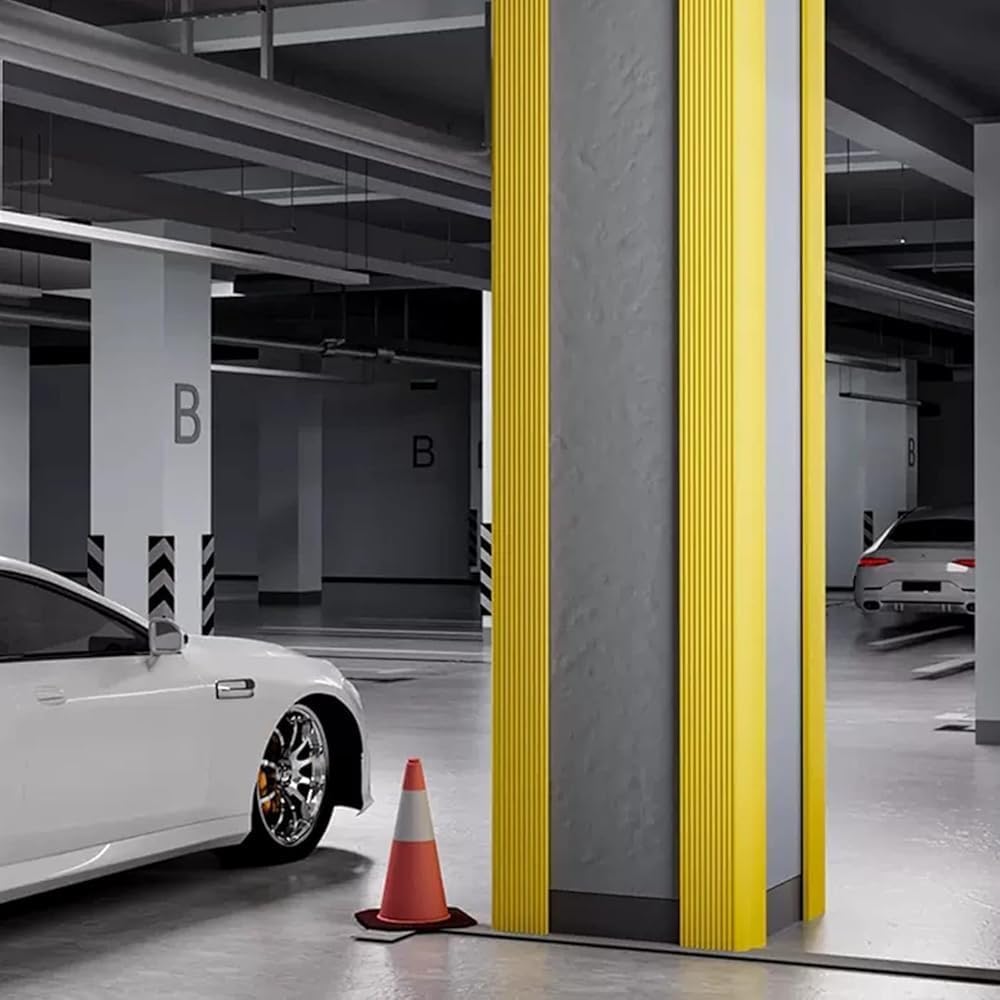 Garage Wall Corner Guards - High Resilience Sponge Corners Protectors for Parking Garages Table Corners Columns - Wall Corner Guard Kit(Size:2m-20pcs)