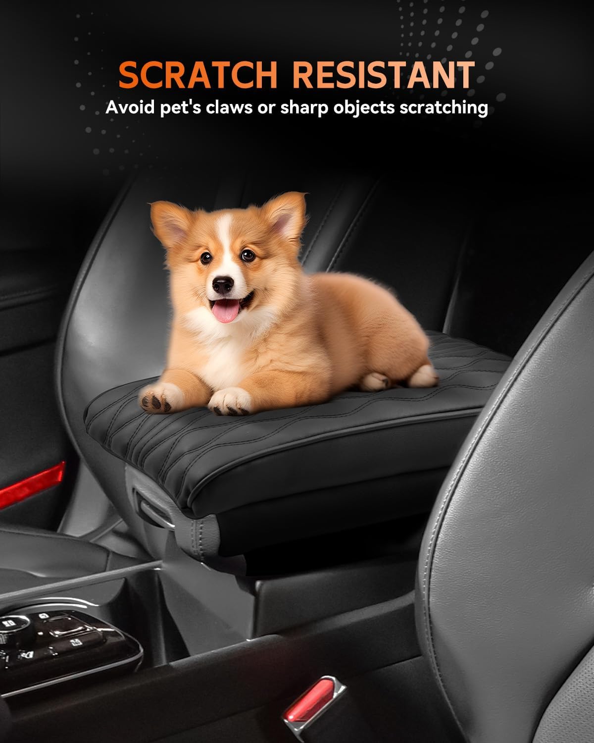 CDEFG for 2025 Kia Sportage Center Console Cover Armrest Box Cover for Sportage (LX, EX, X-Line, SX, SX Prestige, X-Pro, X-Pro Prestige) 2023 2024 2025 Accessories Arm Rest Protector