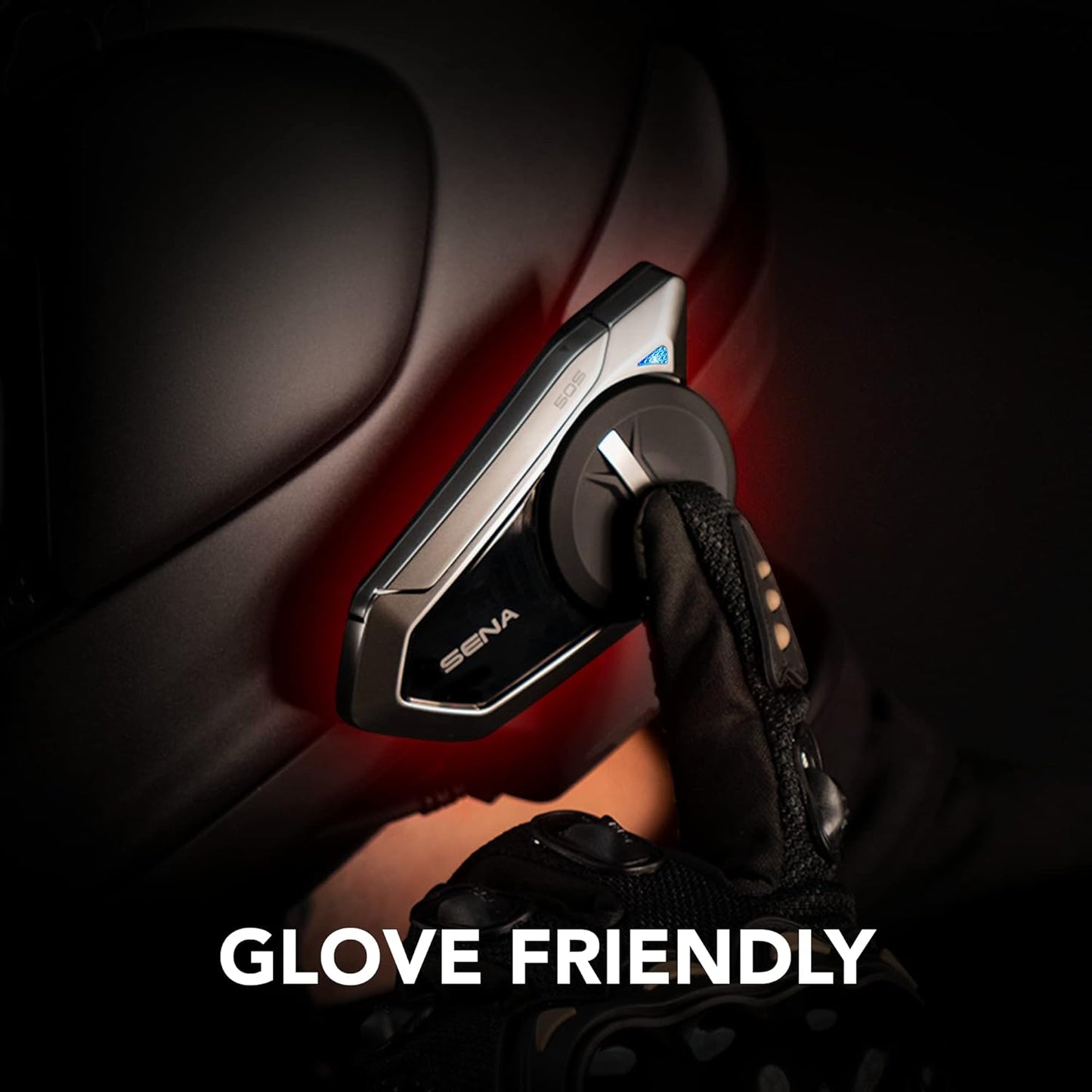 Sena 50S Motorcycle Jog Dial Communication Bluetooth Headset w/Sound by Harman Kardon Integrated Mesh Intercom System Premium Microphone & Speakers