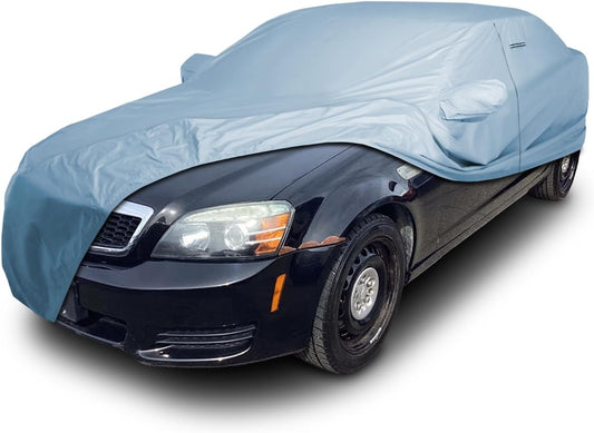 iCarCover Premium Car Cover for 2011-2017 Chevy Caprice Sedan Heavy Duty Waterproof All-Weather Automobiles Custom Fit Indoor Outdoor UV Snow Protection Covers with Straps and Bag