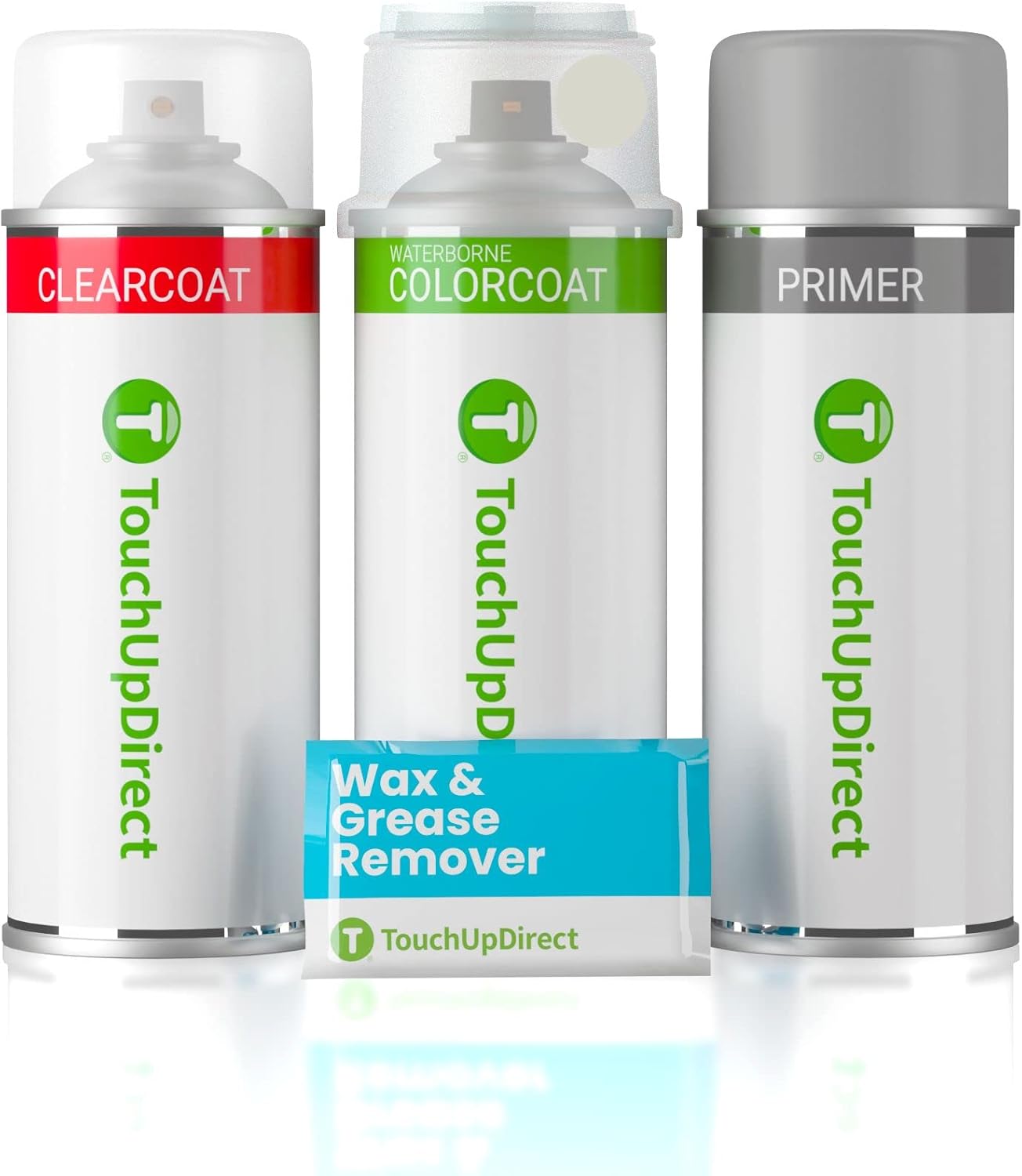 TouchUpDirect 1F7 Classic Silver Metallic Compatible with Toyota Exact Match Touch Up Paint Aerosol - Preferred Kit