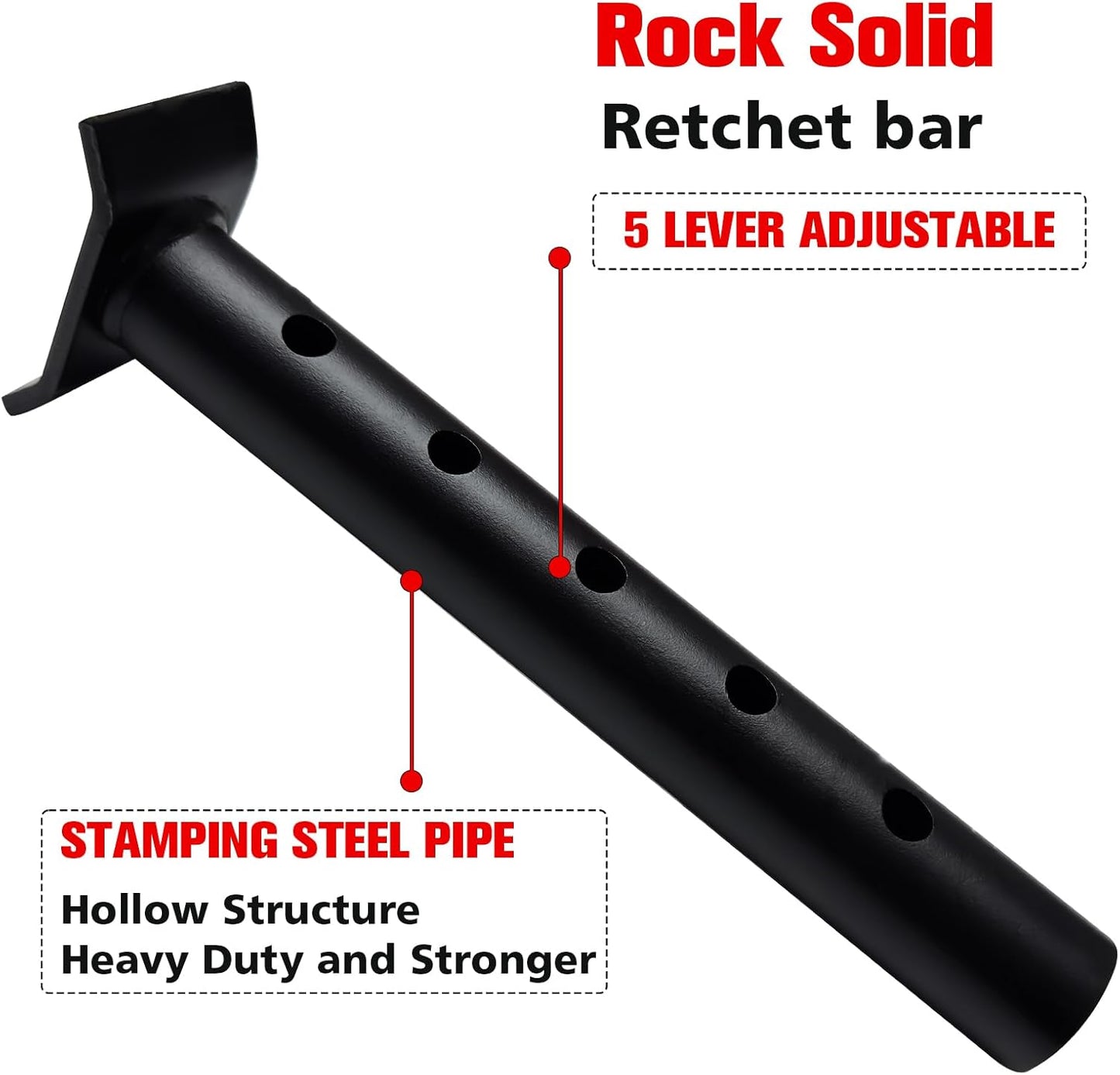 Jack Stands 3 Ton (6,600 LBs), 12"-18.7" Adjustable Height with Mobility Safety Pin,Heavy Duty Jack Stands for Cars,Home,Garage,Workshops,Lifting SUV, Pickup Truck,Car Jack Stand,1 Pair