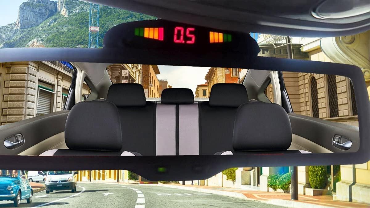 ZONETECH Parking Sensors LED Display Car Reverse Backup Radar System (2 Pack)