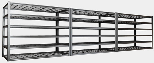 50" W Garage Shelving Heavy Duty, 6 Tier Garage Shelves, 50" W x 84" H x 24" D Adjustable Storage Shelving Unit, Commercial Metal Shelves for Warehouse, Basement, Shop,3 Pack