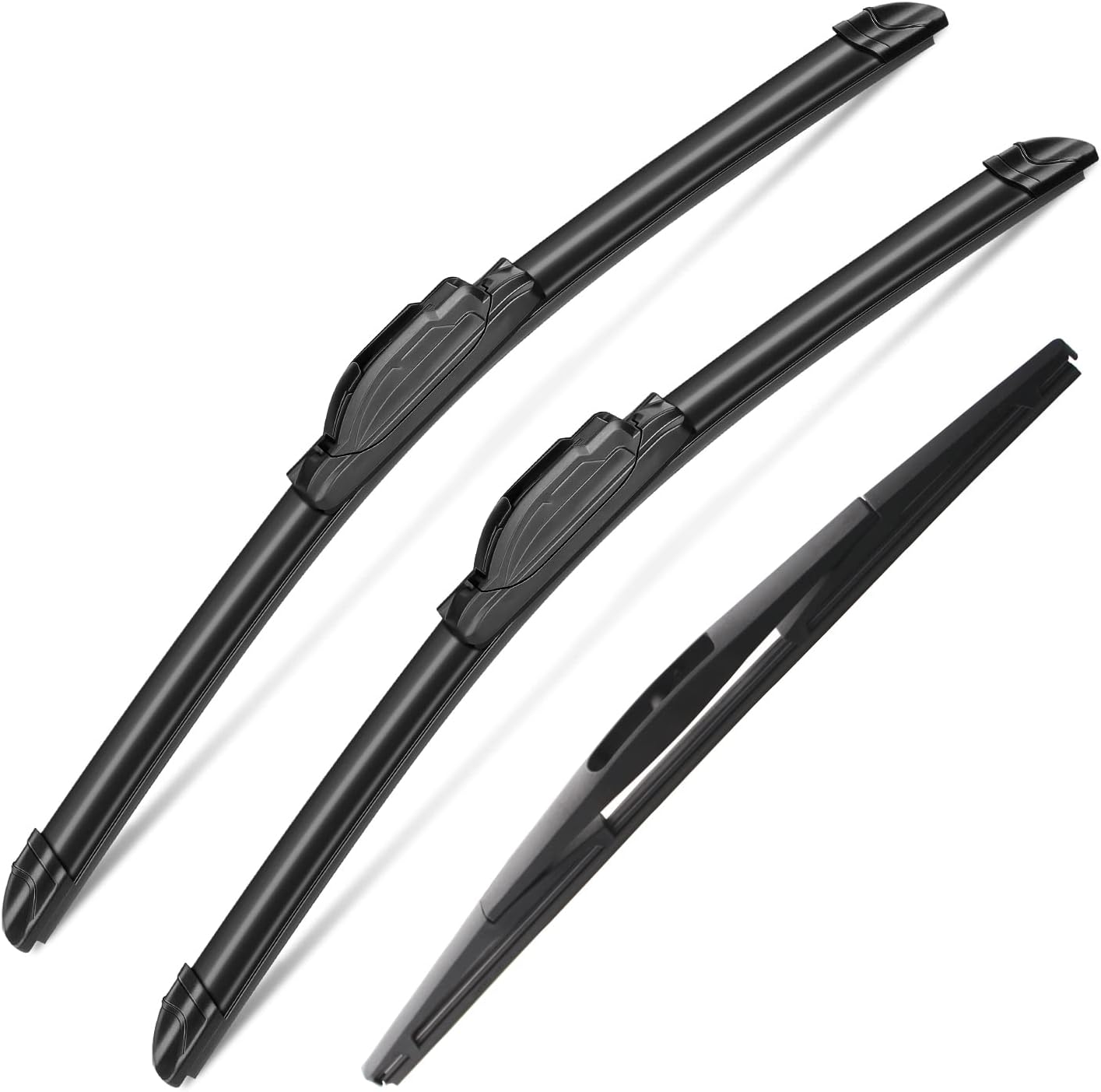 3Pcs Widshield Wiper Blades for Lincoln MKX 2007-2015, Ford Edge 2007-2014, Original Equipment Automotive Replacement Windshield Wiper Blades for My Car- 26"/20"/14D" (Pack of 3) J- HOOK