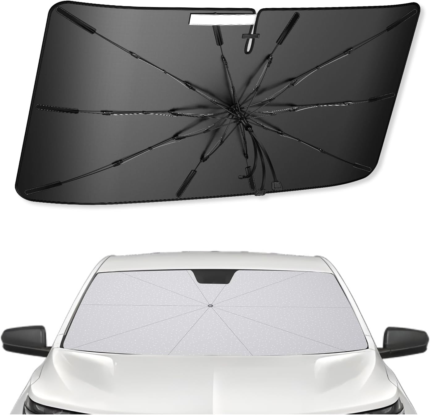 SXCY for 2025 Chevrolet Equinox Windshield Umbrella Sunshade [Easier Foldable] for 2025 Chevy Equinox Accessories 2025 Equinox Sunshade Umbrella 2025 Equinox Windshield Umbrella Sun Shade