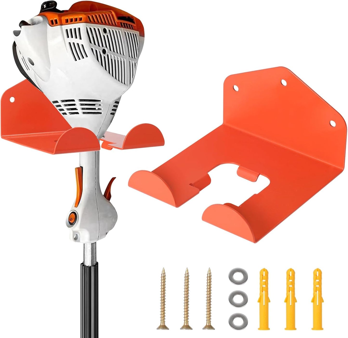 Weedeater Hanger, Heavy Duty Weed Eater Rack Waterproof Garage Organization Trimmer Rack, Garage Storage Tool Organizer for Grass Trimmer, Garden Tools