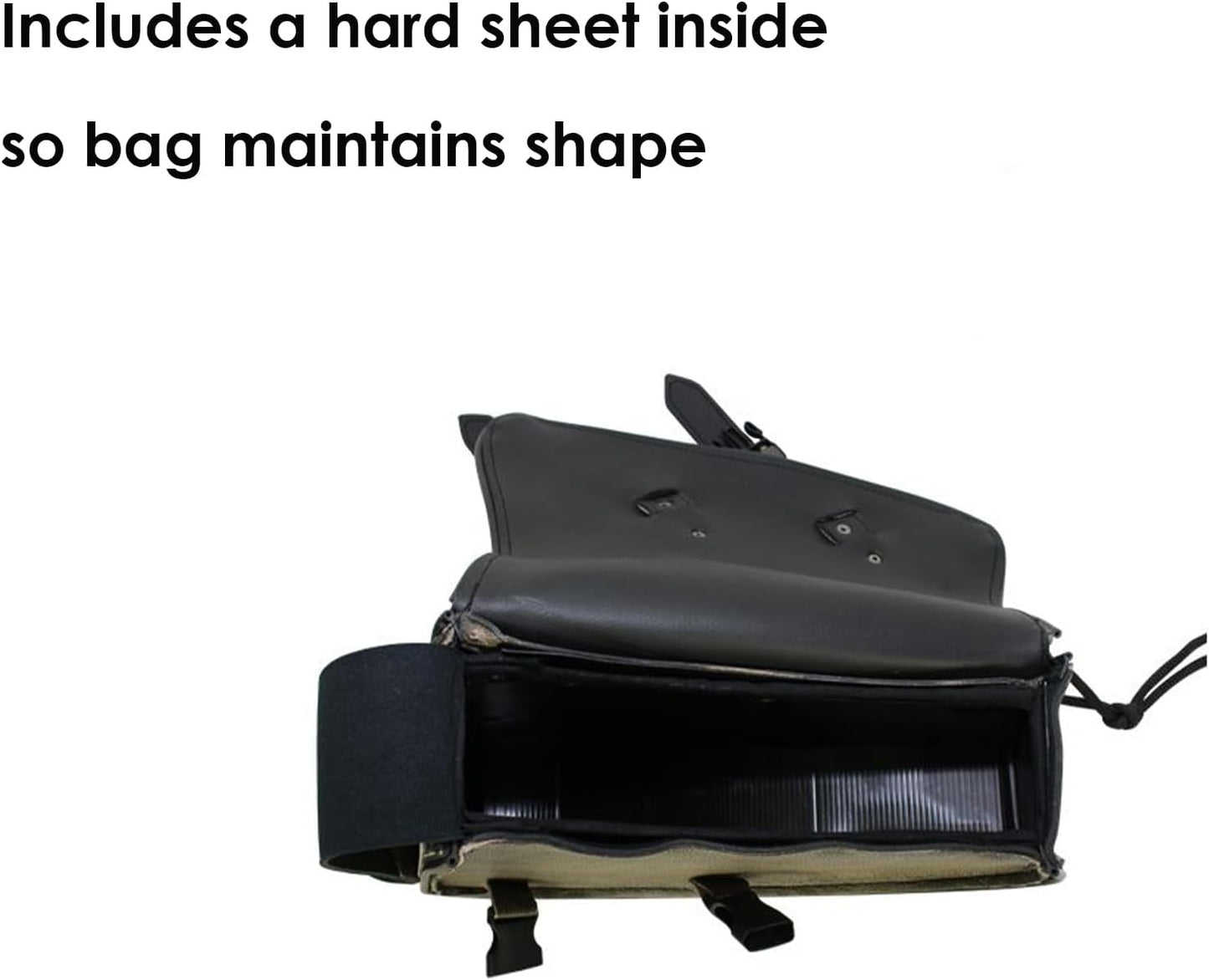 GARGOYLE BELLS Premium Naked Leather Swing Arm Bag For Motorcycle Left Side Solo Bags Saddle Bags For Softails Choppers (Style-2, Brown)