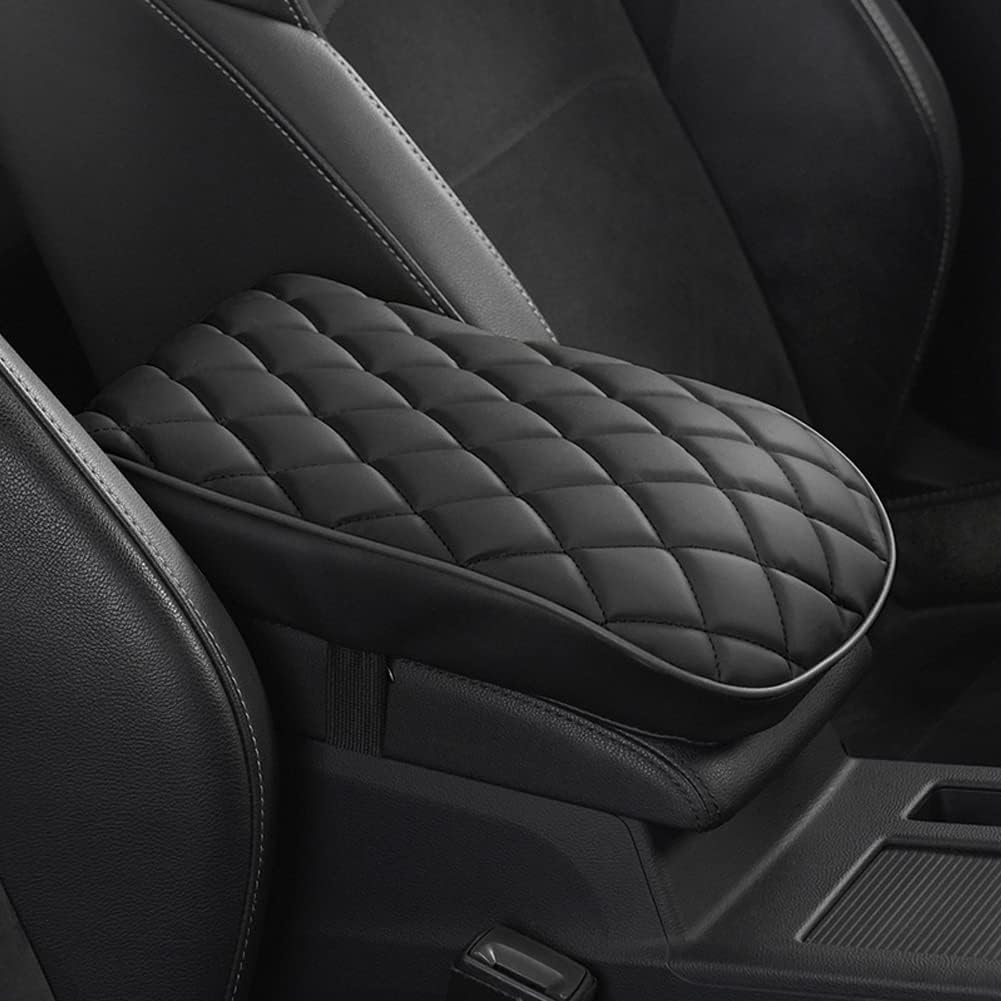 Car Center Console Pad,Memory Foam Car Armrest Cushion,Auto Armrest Pad,Knitted Corrugated Design,Great for Long-time Driving,Universal Car Armrest Seat Box Cover Protector for Most Vehicles