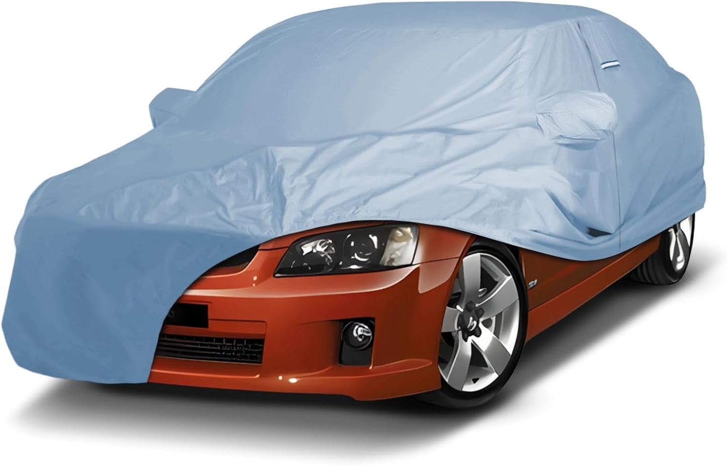 iCarCover Premium Car Cover for 2014-2017 Chevy SS Heavy Duty Waterproof All Weather Automobiles Custom Fit Indoor Outdoor UV Snow Protection Covers with Straps and Bag