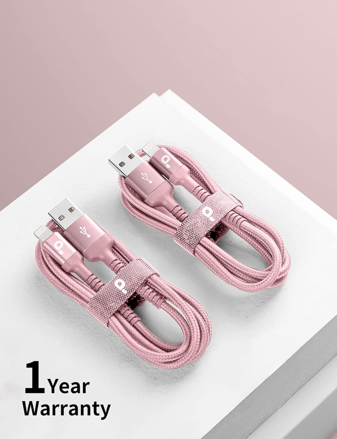 Long iPhone Charger 10FT, 2Pack Lightning Cable [Apple MFi Certified] iPhone Charger Cord USB to Lightning Cable Compatible with iPhone 14/13/12/11 Pro Max/XS MAX/XR/8/7/Plus/6S/5S/iPad (Pink)