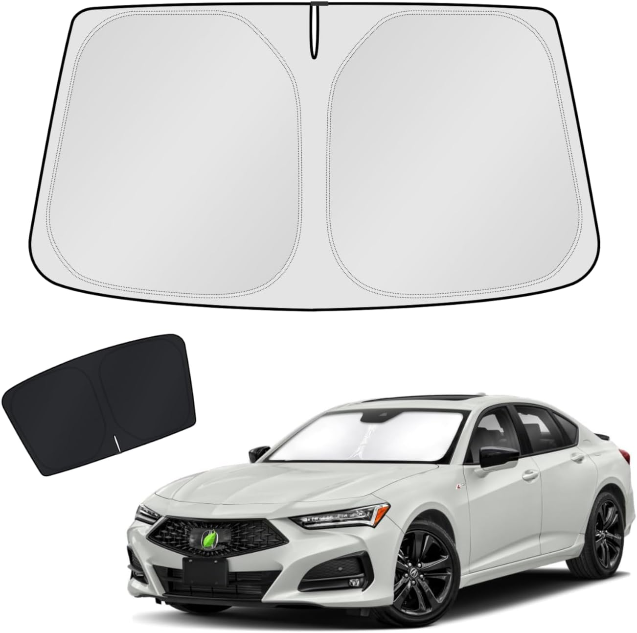 KUST Windshield Sun Shade for 2021-2025 2026 Acura TLX Sedan Accessories Sunshade Window Sun Visor Protector Foldable Blocks UV Rays Keep Your Car Cooler