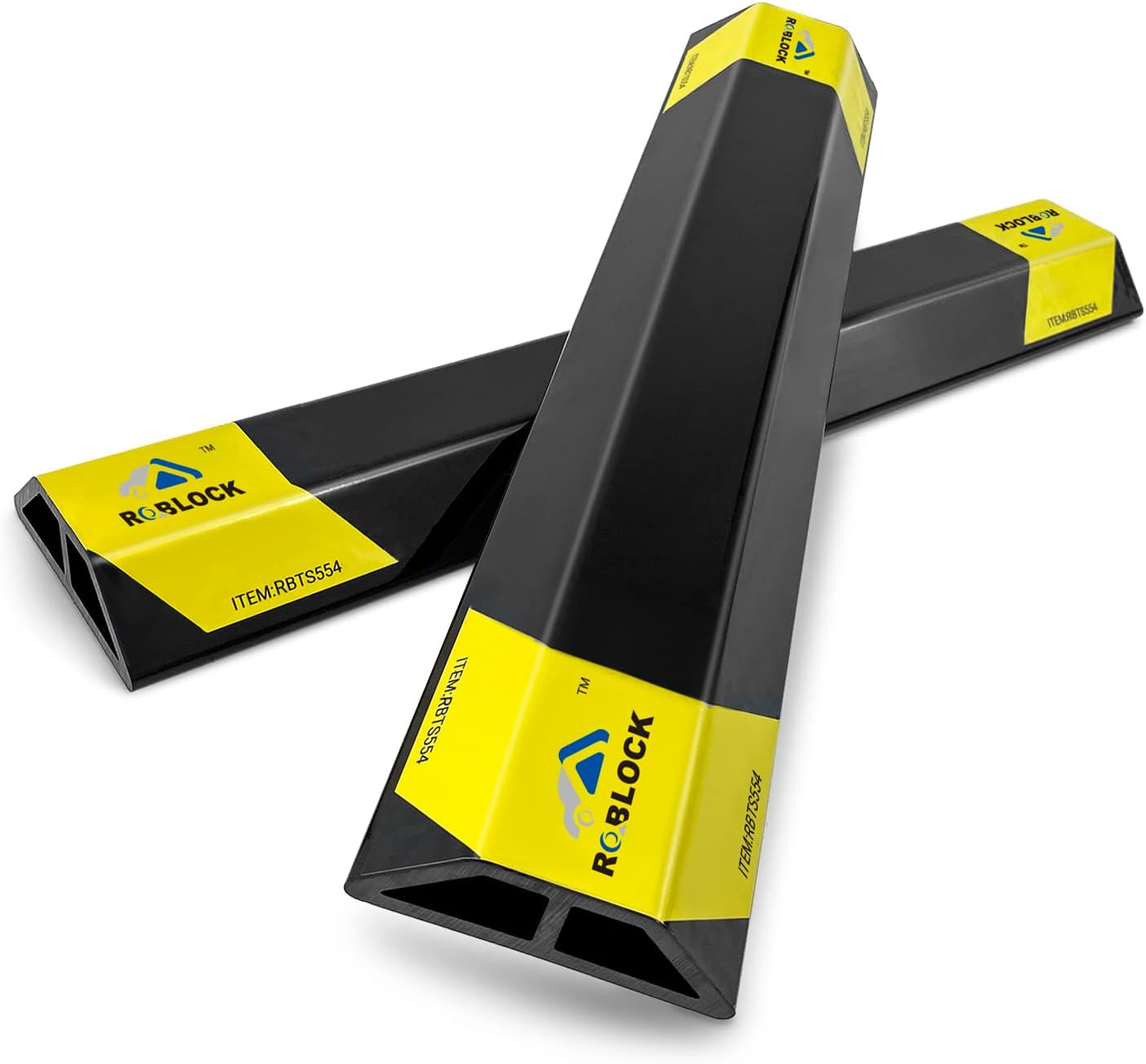 ROBLOCK 18'' Heavy Duty Car Stoppers for Garage, Parking Aid Gadgets Protects Car and Garage Walls, Parking Stopper Easy to Install, 2 PCS