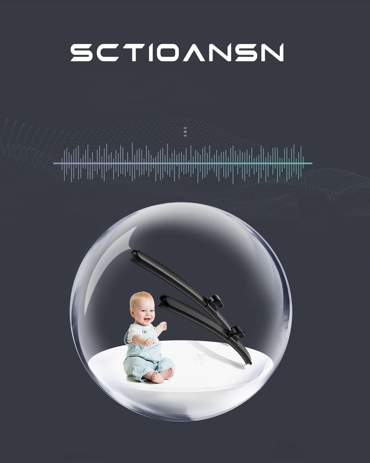 3 Wipers Set for 2008 2009 2010 2011 2012 Ford Escape, Windshield Wiper Blades Original Equipment Replacement Front and Rear- 20"/20"/12" (Set of 3) Pinch Tap