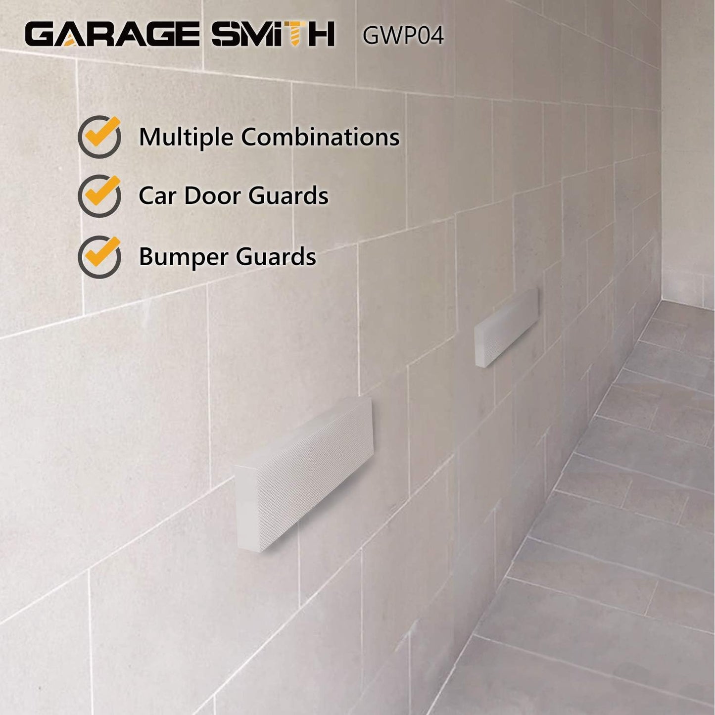 Garage Smith GWP04 Garage Wall Protector Car Door Protectors, Designed in Germany (4-Pack)