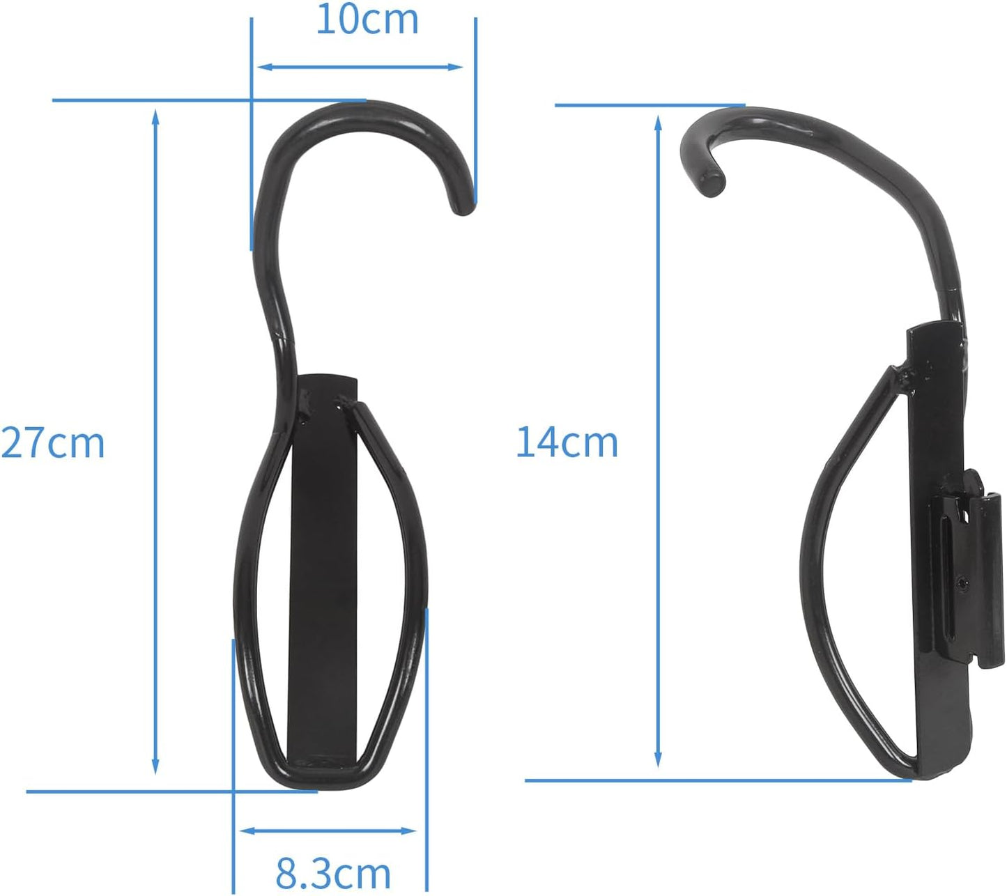 E-Track Bike Hooks, Heavy Duty Wall Mounted Bike Storage Rack Bike Mount for E-Track (2 Pack)