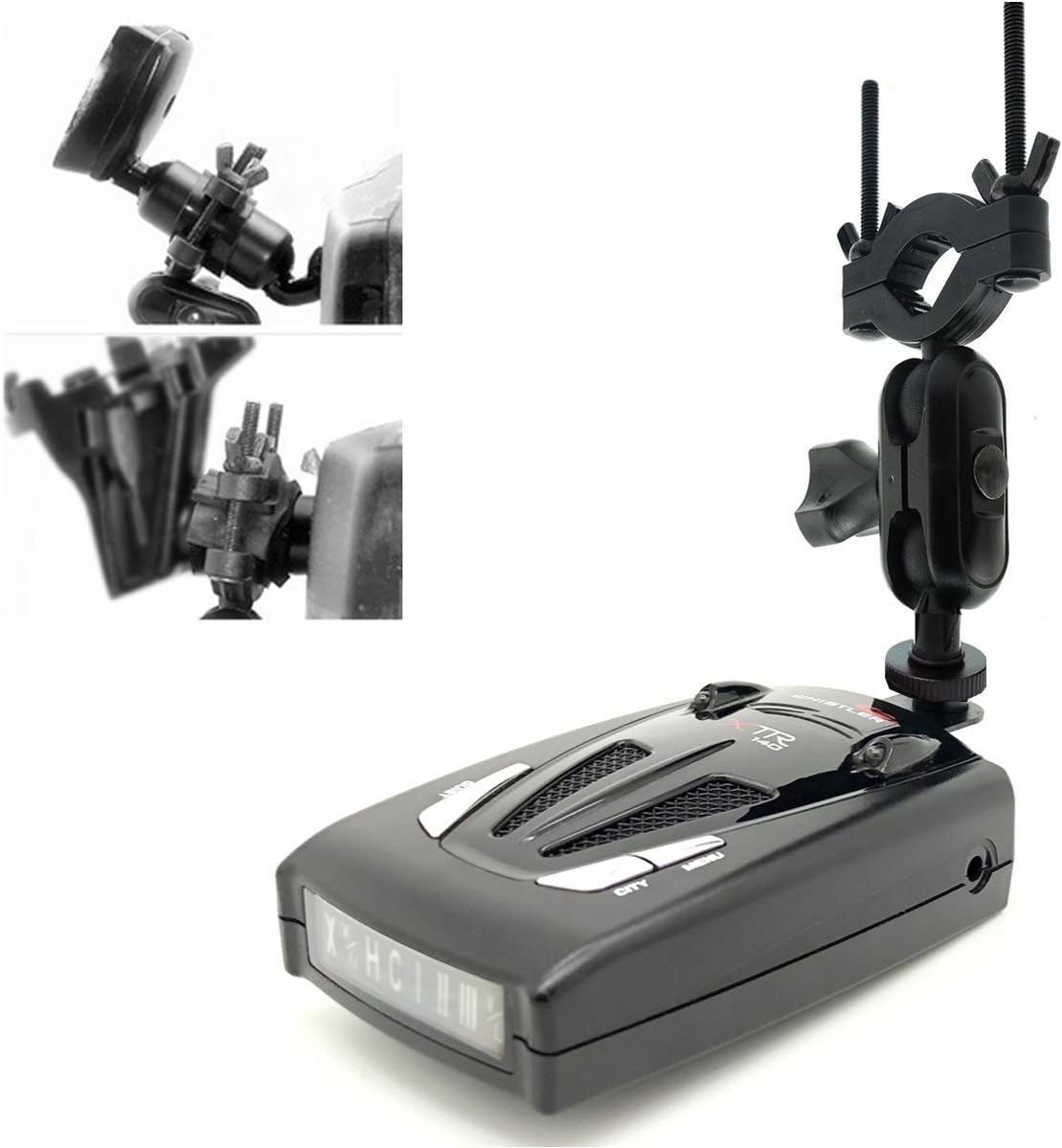 Radar Detector Rearview Mirror Stem Mount for for All Whistler Radar Detector (CR DE SL SRT XT XTR LRD Z & More)