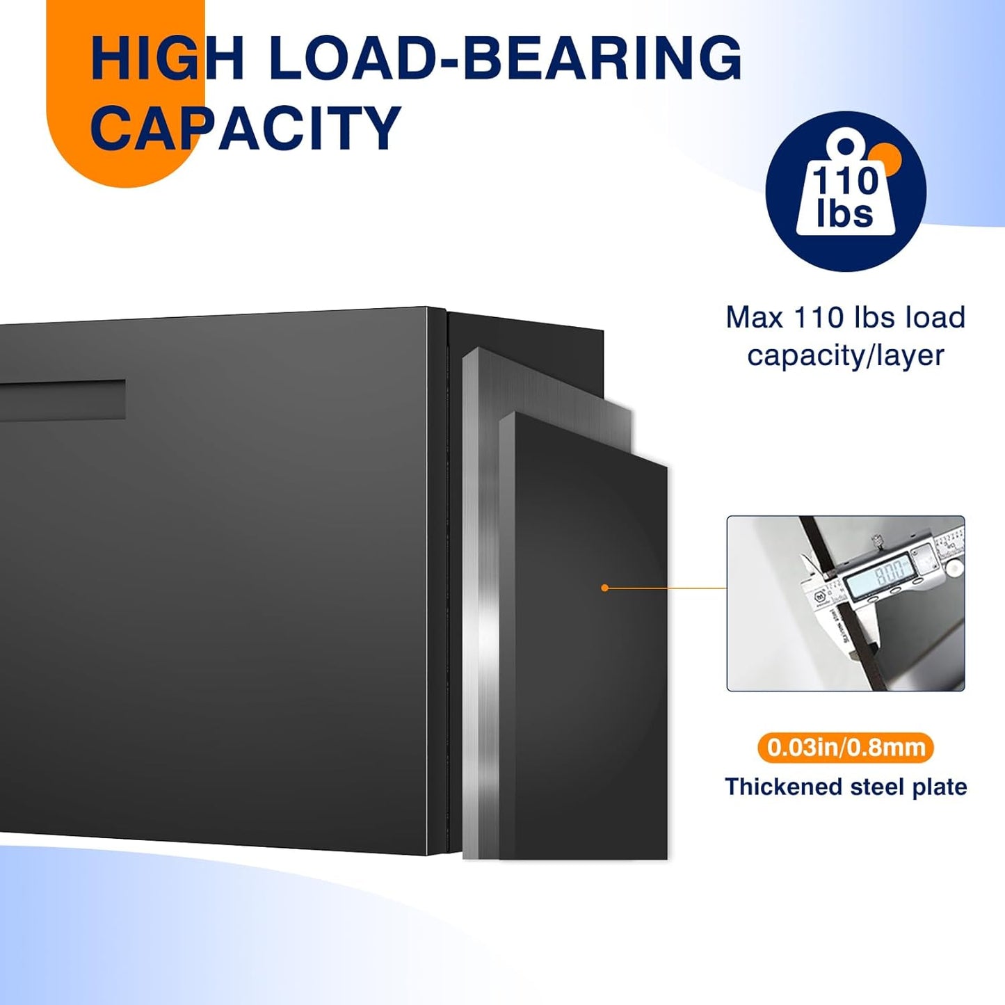 Yizosh Metal Wall Cabinet with Door,Wall Mounted Metal Storage Cabinet with Shelf,Floating Garage Tool Cabinet for Garage,Office,Warehouse,Kitchen