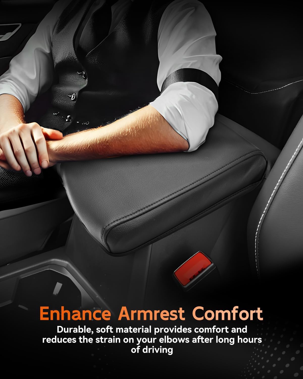 CDEFG for 2022 2023 2024 2025 Volkswagen Taos Center Console Cover Armrest Cover for 2022-2025 Taos Accessories Middle Console Arm Rest Protector