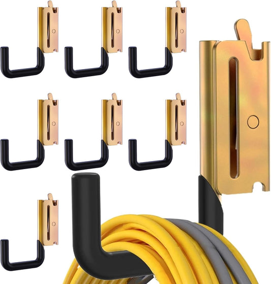E Track Hook E Track Accessories ，E Track Accessories for Enclosed Trailer The dip molding Process is More Rust Resistant (8PCS E Track J Hooks)