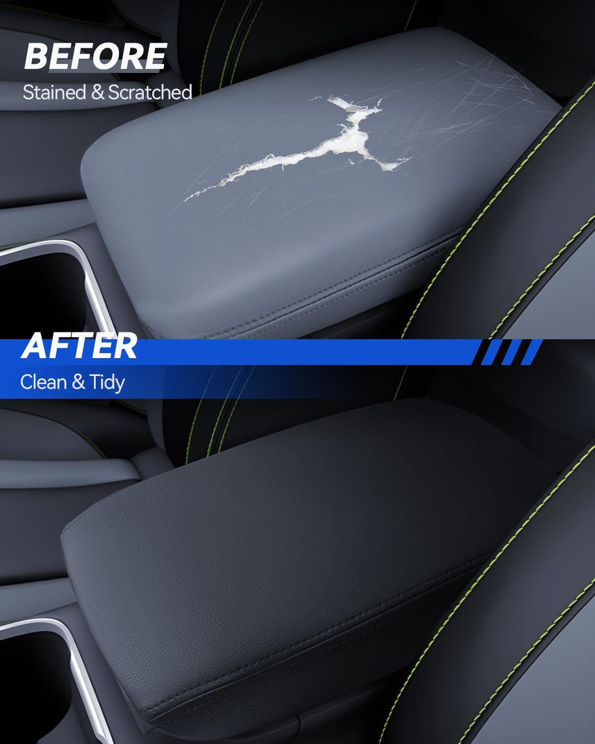 Armrest Cover for Hynudai Tucson 2022 2023 2024 Accessories Center Console Middle Lid Pad Protector for Car Elbow Rest