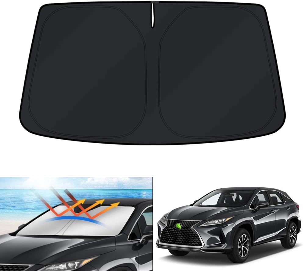 KUST Windshield Sun Shade for 2016-2022 Lexus RX 350 450h Accessories Sunshade Window Sun Visor Protector Foldable Blocks UV Rays Keep Your Car Cooler
