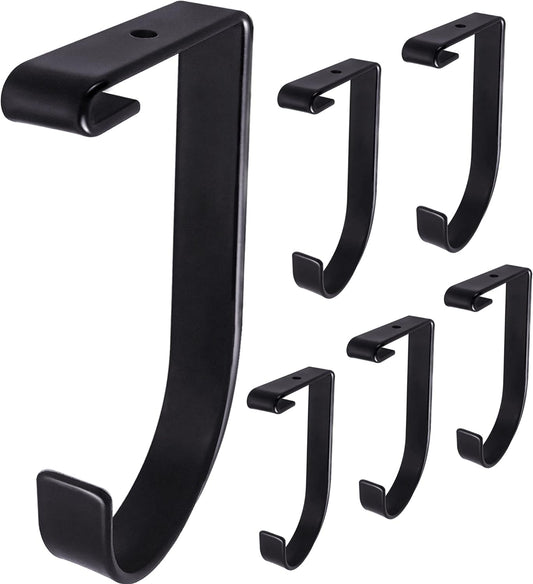 6-Pack Storage Hook for Garage Ceiling Rack & Wall Shelves, Alloy Steel, 70lbs Capacity, Black