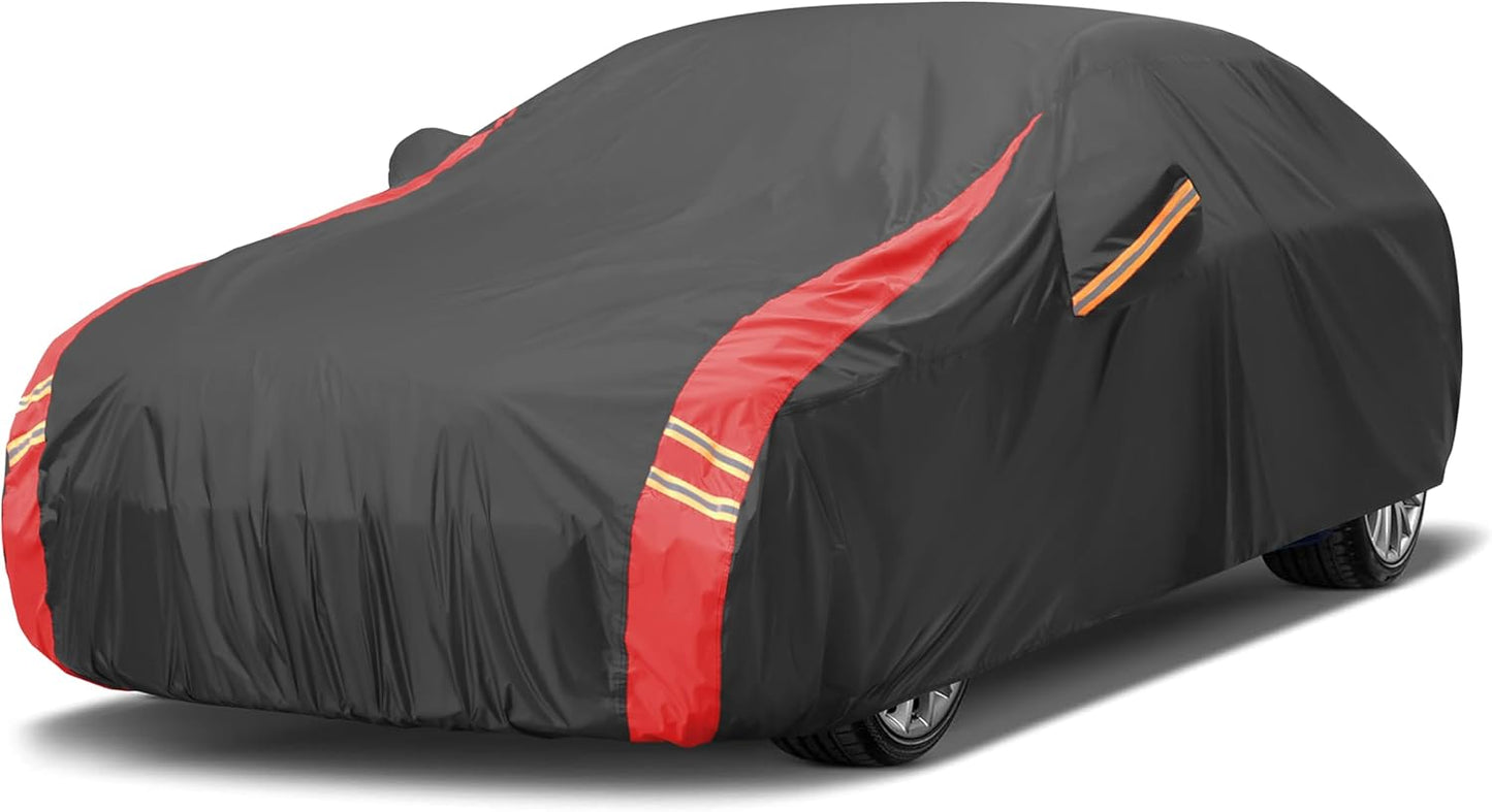 Car Cover - Waterproof All Weather Protection, Fits Toyota Corolla 2000-2025 & Honda Civic 1991-2025