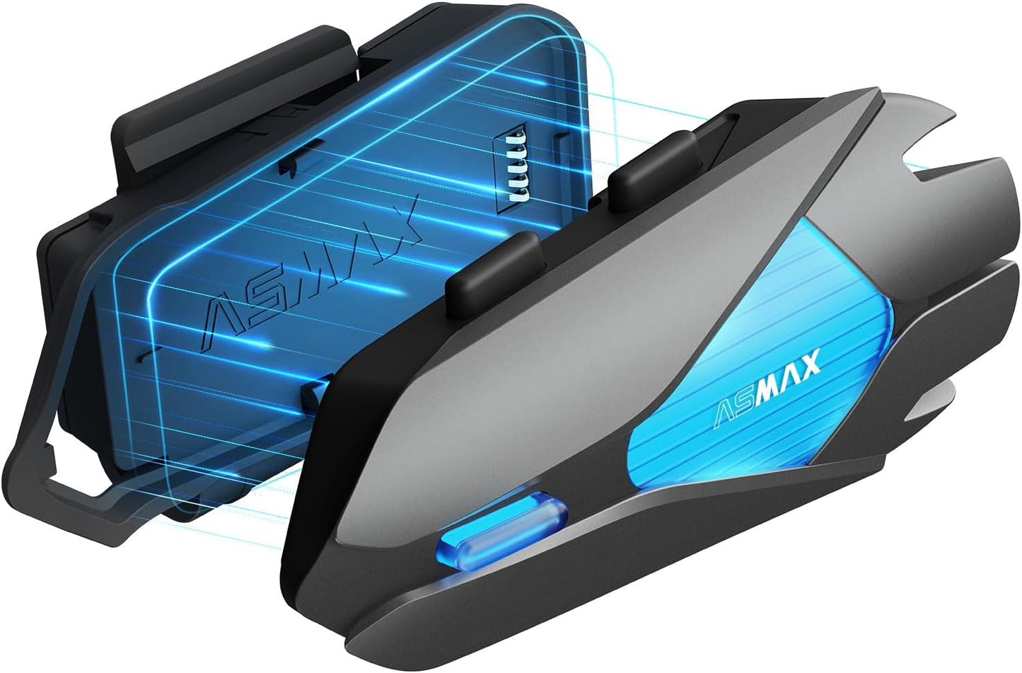 Z1 Motorcycle Intercom - 3-Mode Communication for 10 Riders, Dual-Chip Audio Multitasking, Offline Voice & App Control, Bluetooth Helmet Headset with HiFi Speakers