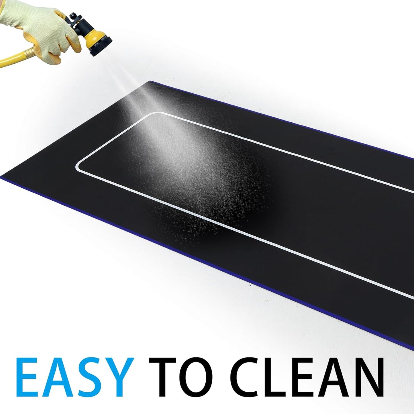 Motorcycle Mat 78 x 31 Inch Garage Floor Rug Washable Parking Mats for Garage Floors Non Slip Oil Absorbent Pad Rubber Backing Layer Protects Floor from Spills Drips Stains(Basic Style)