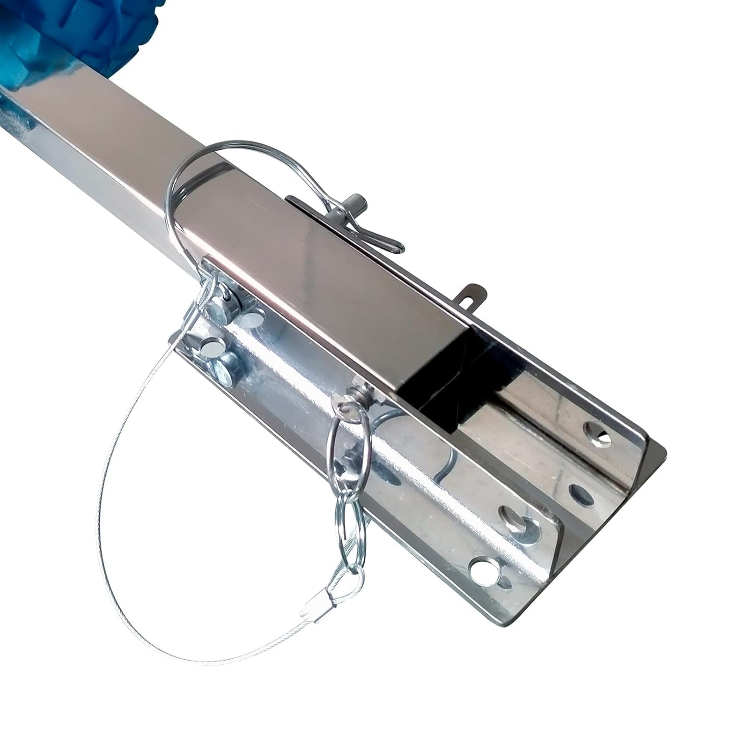 Trailer Coupler Pin 5/16" x 2-3/4"(Wx L) Trailer Pins Prevents Loss with Plastic Coating Tether（11-1/2"） Quick Release Ring Hitch Pin for Farm Trailers Trailer Towing Lawn 5Pcs