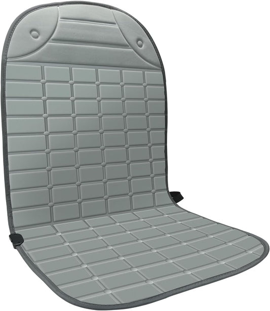 Seat Cover for Cold Weather, Winter Seat Cushion with Adjustanle Buckle for Full Back and Seat (2, Gray)