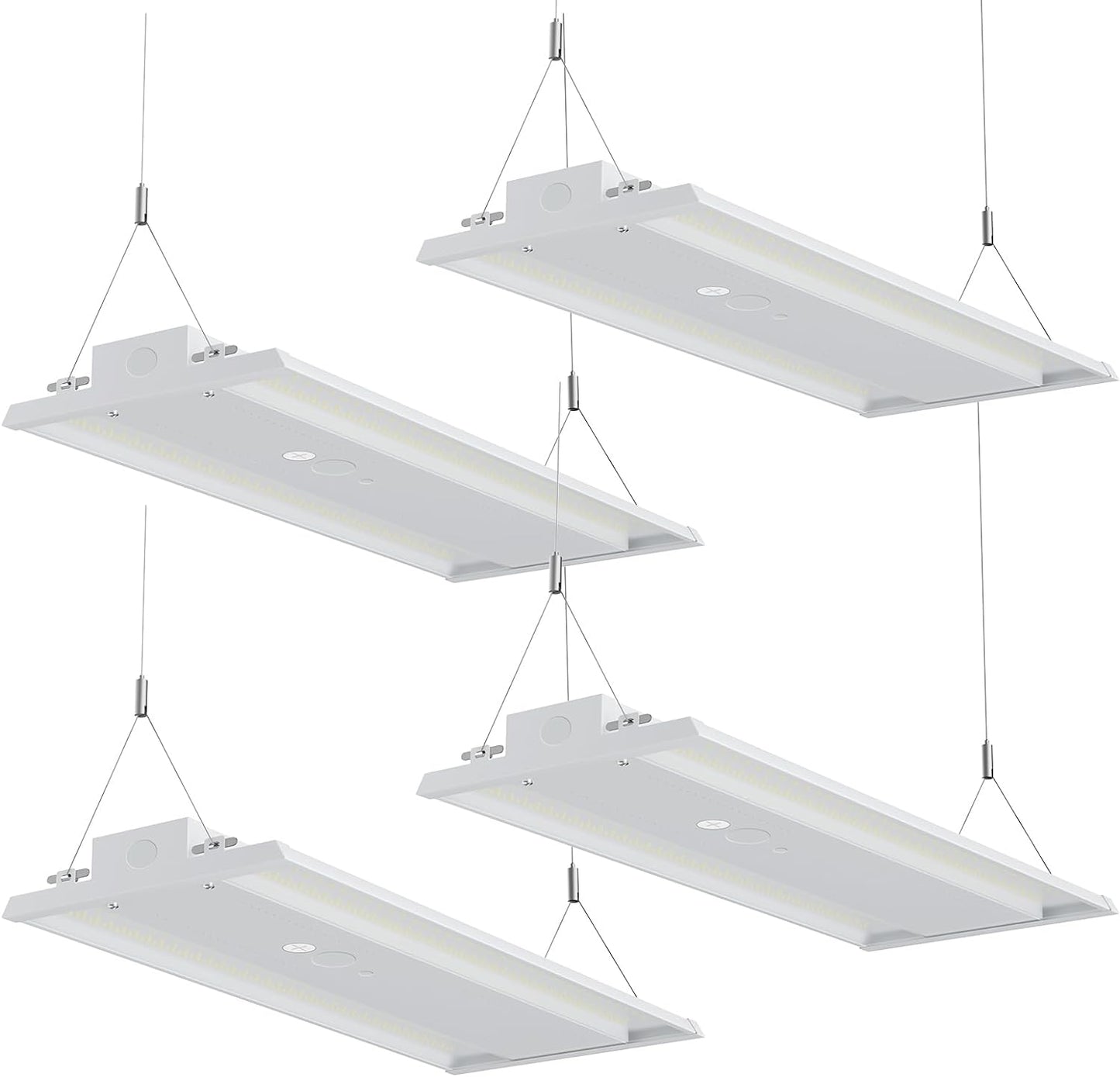 LED Linear High Bay Light, 210W High Bay Shop Lights Fixture, Compatible with Industrial 120-277V, 31500LM Linear High Bay Light for Shop Garage Warehouse, UL Complied, 4 Pack, White