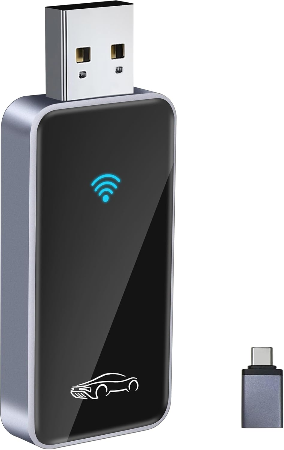 Wireless CarPlay Adapter for iPhone 6+,2025 Upgraded Mini Carplay Wi-Fi 6, 5.8GHz Low Latency Convert Wired to Wireless Car Play Adapter for Apple, 2016+ Cars