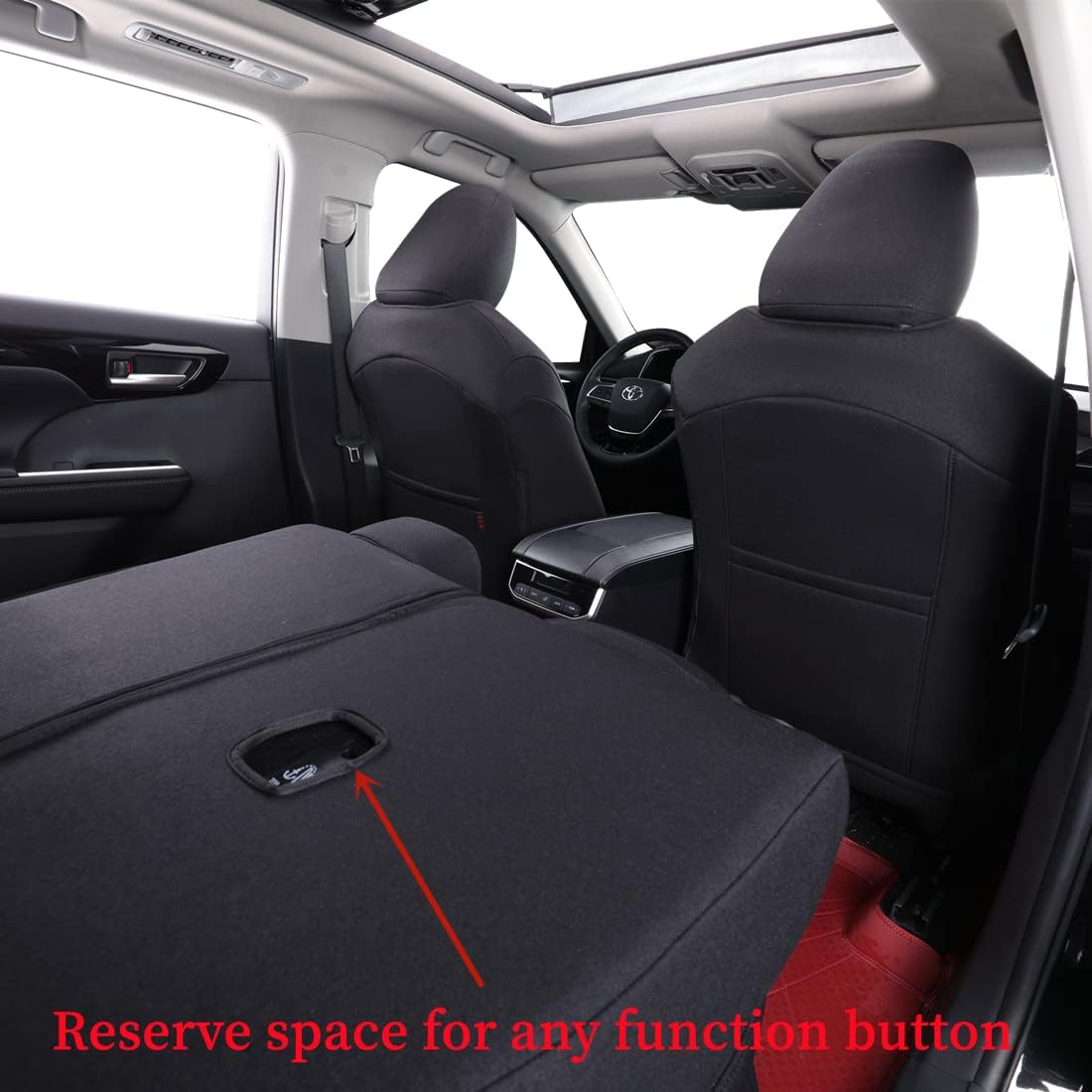 coverdream Custom Seat Covers Compatible with Select Toyota Camry LE SE 2018 2019 2020 2021 2022 2023 Models (Black,Full Set)