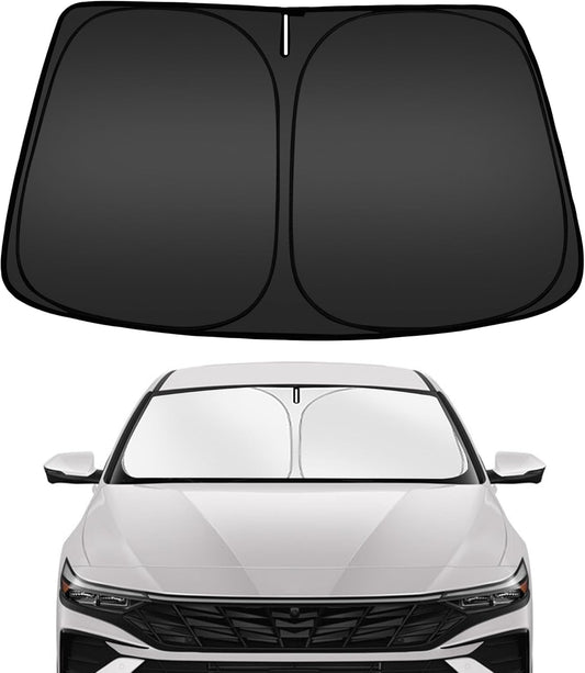 ARISMOTOR Windshield Sun Shade for H-yundai Elantra 2021-2025 2026, Custom Fit Foldable Front Window Sunshade Sun Visor Protector, Block UV Rays Keep Your Car Cooler
