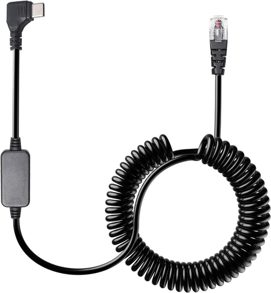 Radar Detector Cable with USB-C to RJ11 Plug Cord, 9.84Ft USB-C 5V-12V RJ11 Power Cord, for Uniden R1 R3 R7, Beltronics, Escort Passport 9500i, MAX360, Cobra, Radenso XP etc.