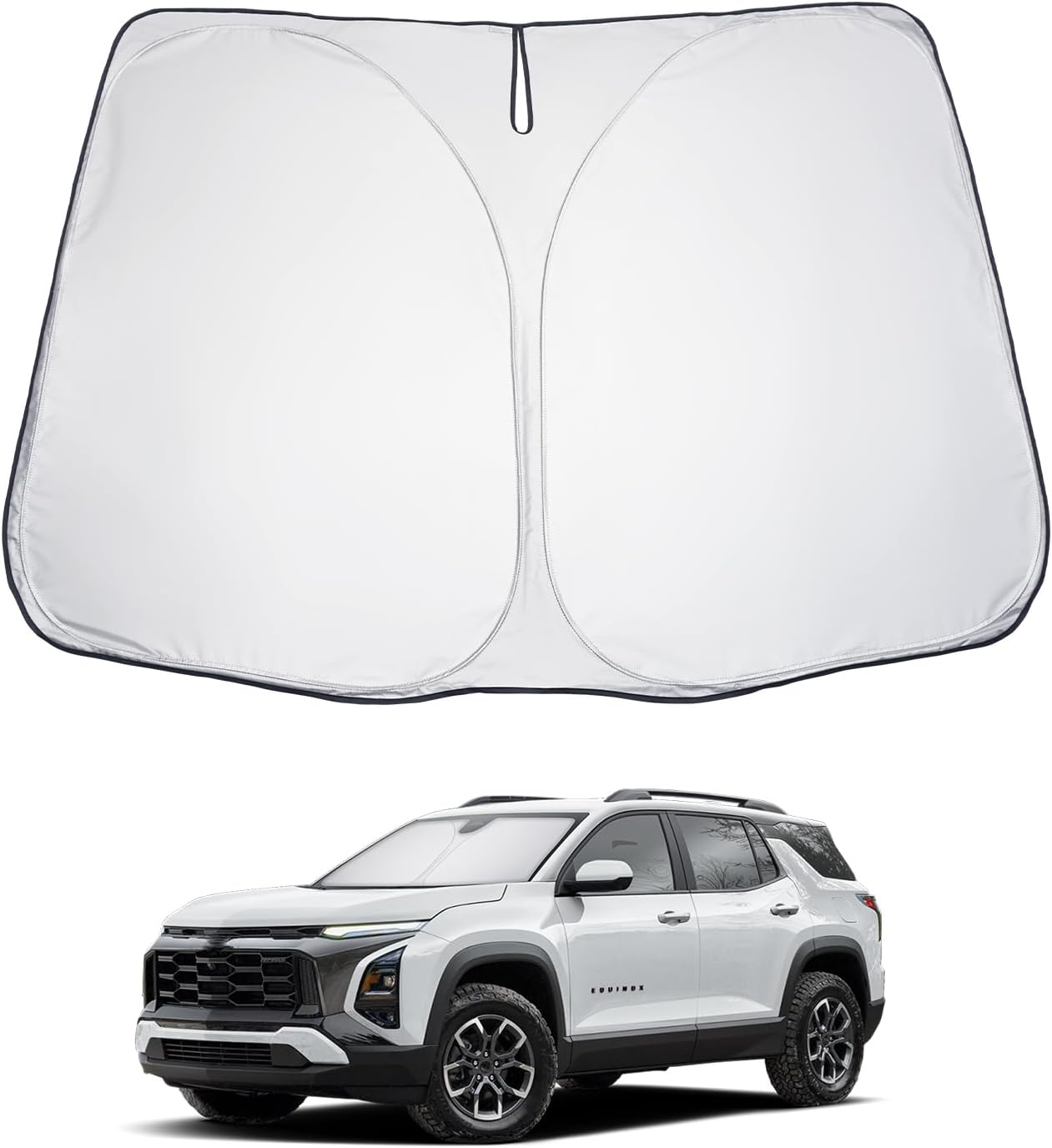 LUWU for 2025 Chevrolet Equinox Windshield Sun Shade Chevrolet Equinox Windshield Sunshades 2025 Chevrolet Equinox Accessories Chevrolet Equinox Sunshade Cover Block UV Ray Front Window Sunshade