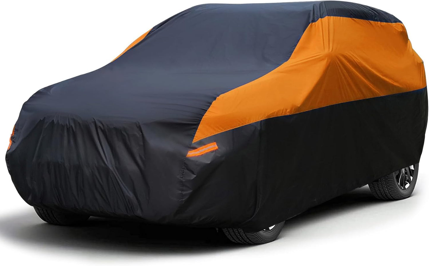 SUV Car Cover Waterproof All Weather,Cover Full Exterior Cover Windproof Outdoor Full Car Cover UV/Snow/Hail/Dust Protection Fit SUV Jeep-Length 190" to 200"