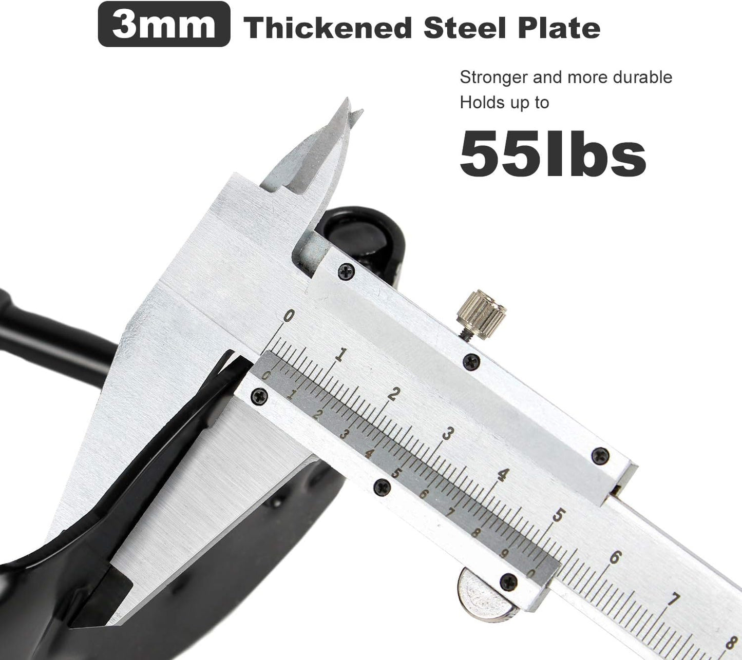 Todeco Bike Wall Mount Rack with Rear Tire Tray, Vertical Bike Hooks Storage Indoor Saving Space for Garage, Shed, Great for Hanging Road, Mountain or Hybrid Bikes,2-Pack