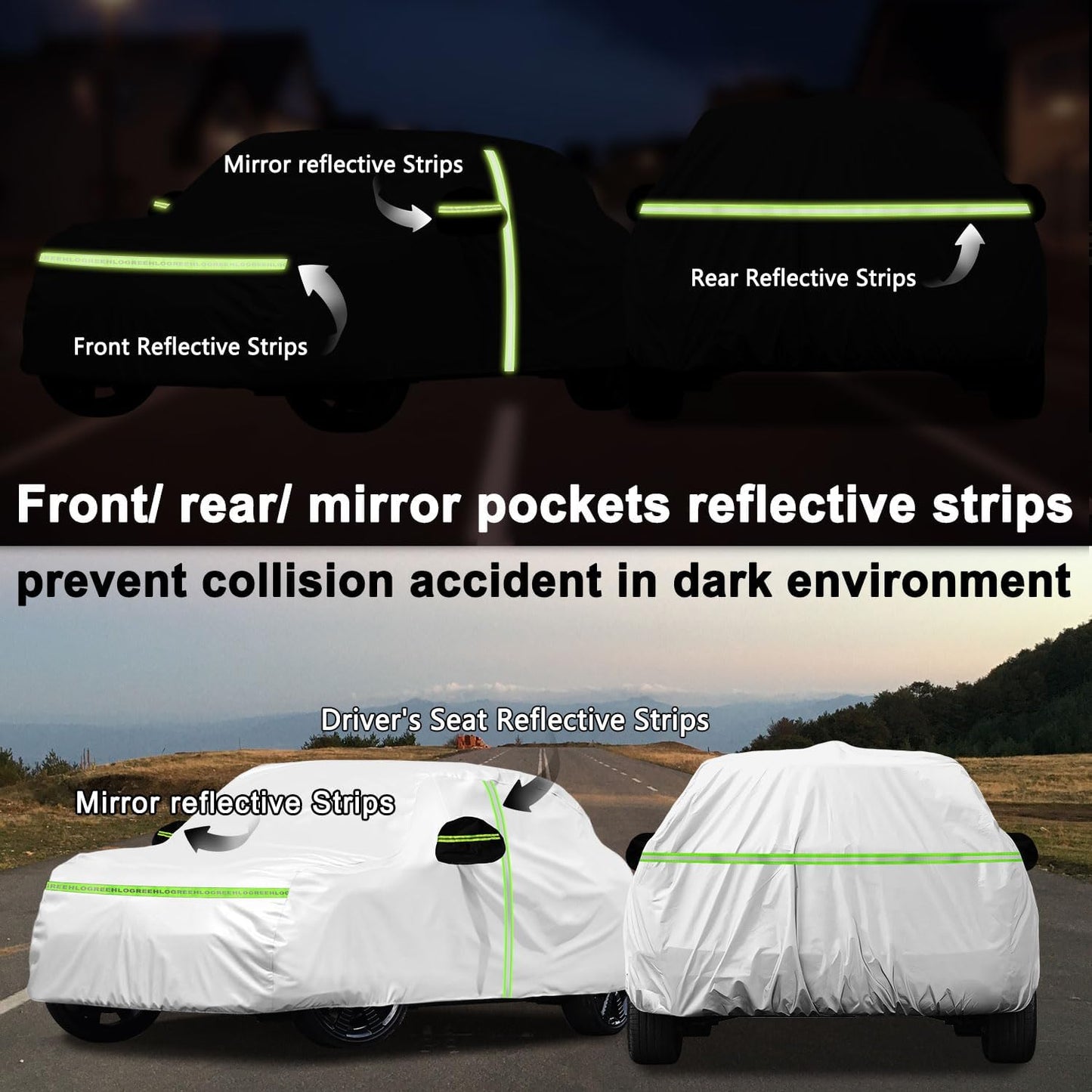 Car Cover for 2014-2025 Mini Cooper/Cooper S/Hardtop/Clubman/Countryman 4 Door,Full Exterior Car Covers for Automobile All Weather Waterproof Heavy Duty,Zipper/Cotton UV Proof Custom fit【210T Taffeta】