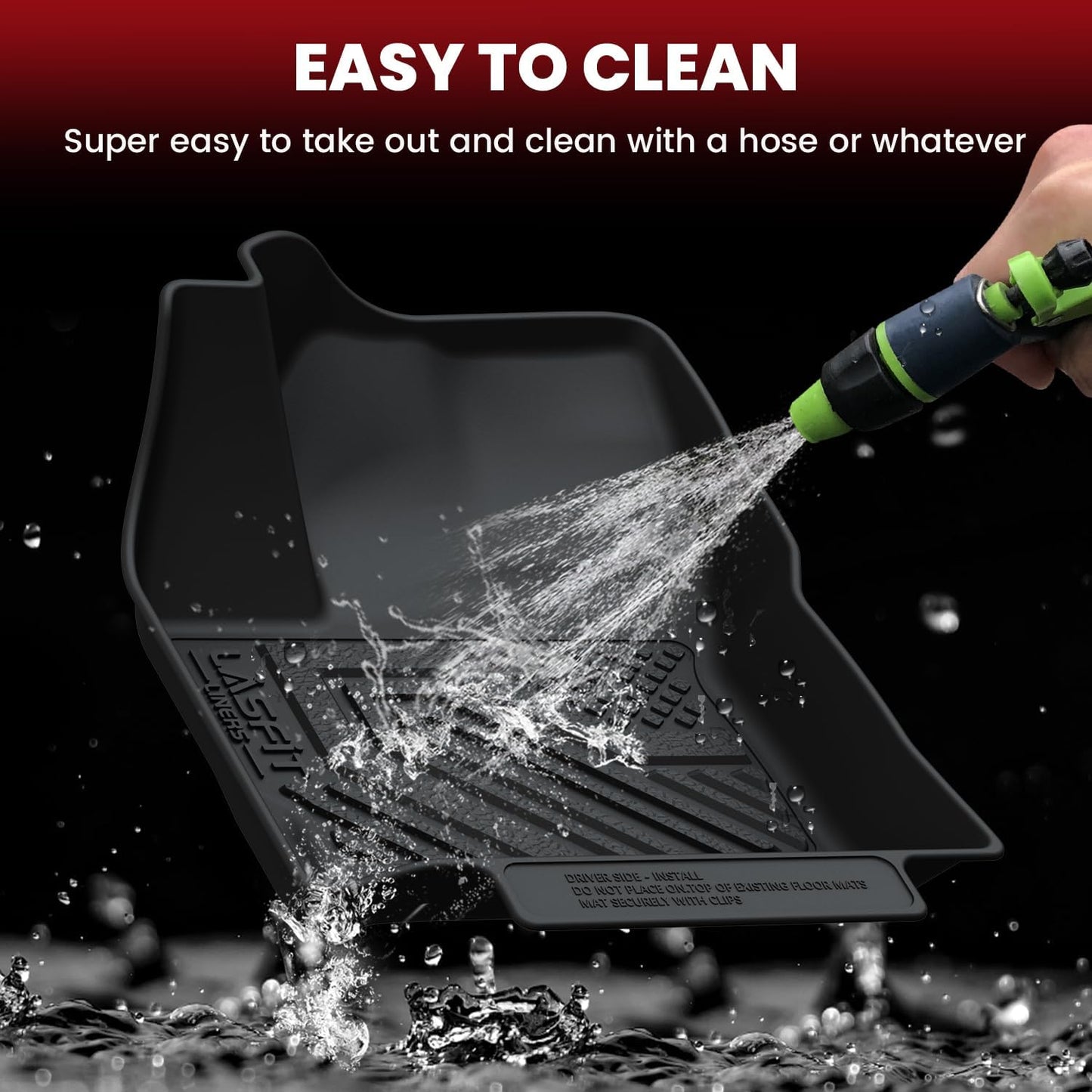 LASFIT Floor Mats Custom Fit for Toyota Corolla Cross 2022-2025（Fit Hybrid Not Fit Gasoline）, All-Weather Protection TPE 1st & 2nd Row Car Liners for Toyota Accsessories, Easy to Clean, Black