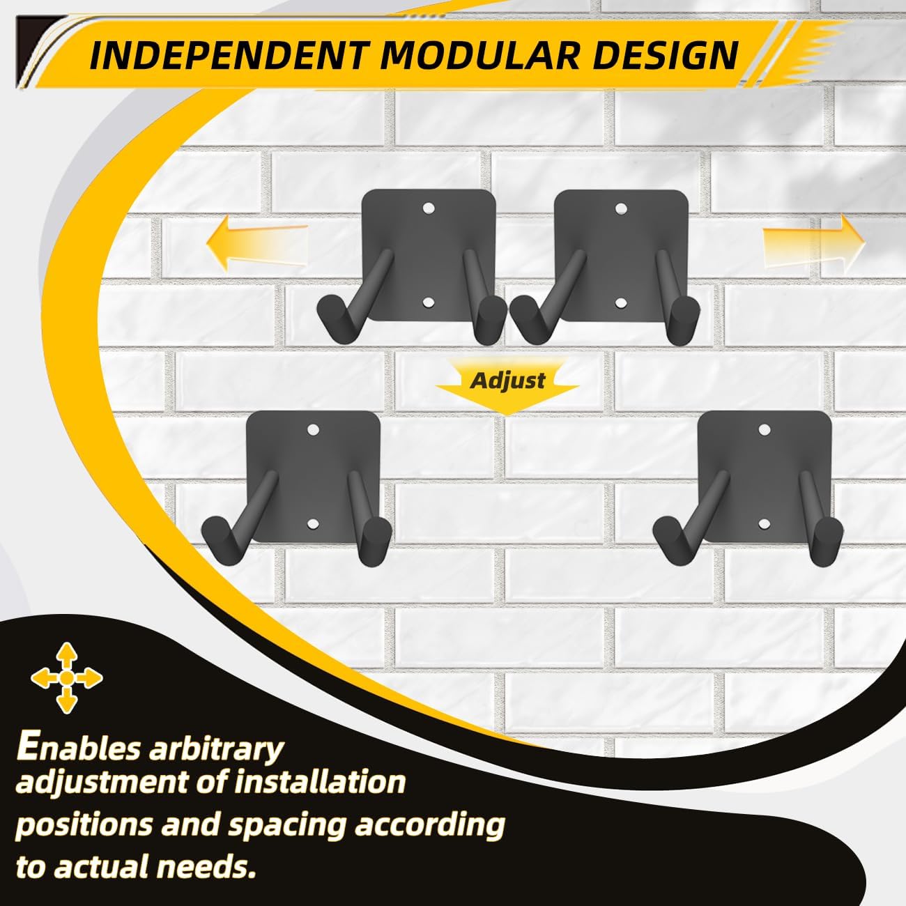 Garage Storage Hooks Heavy Duty Steel Tool Organizer Wall Mount Hangers Hooks Racks for Ropes Hoses and Garden Yard Tools Organization Holder Bulk Items Hanging Tool 9 Inch 4 Pack Holds 280 Pounds